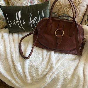 Brand new brown FRYE hand bag with Adjustable detachable shoulder strap.